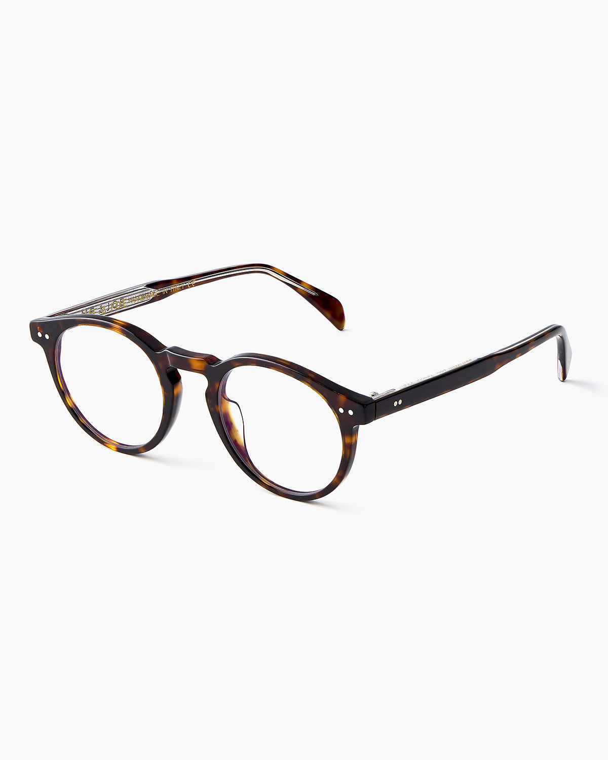 ME & JOE Benjamin tortoise optical glasses – three-quarter view