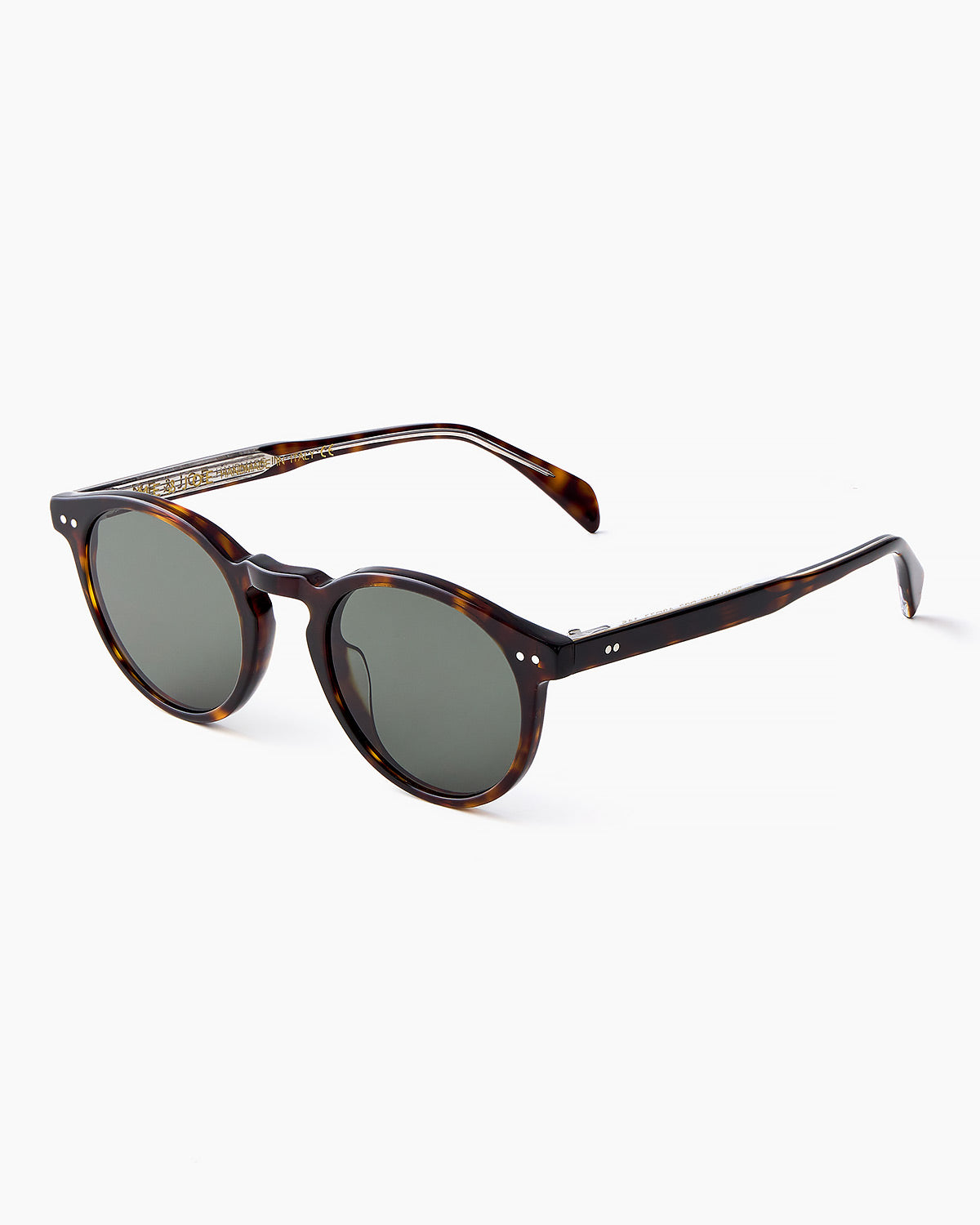 ME & JOE Benjamin tortoise sunglasses – three-quarter view