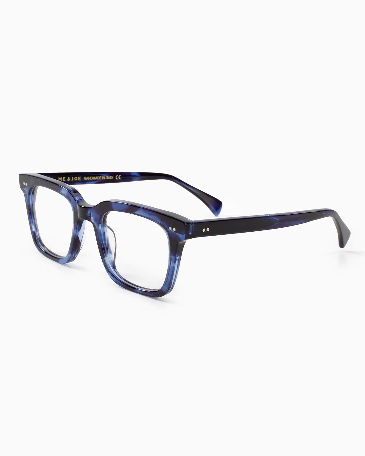 ME & JOE Blair blue optical glasses -front three-quarter view