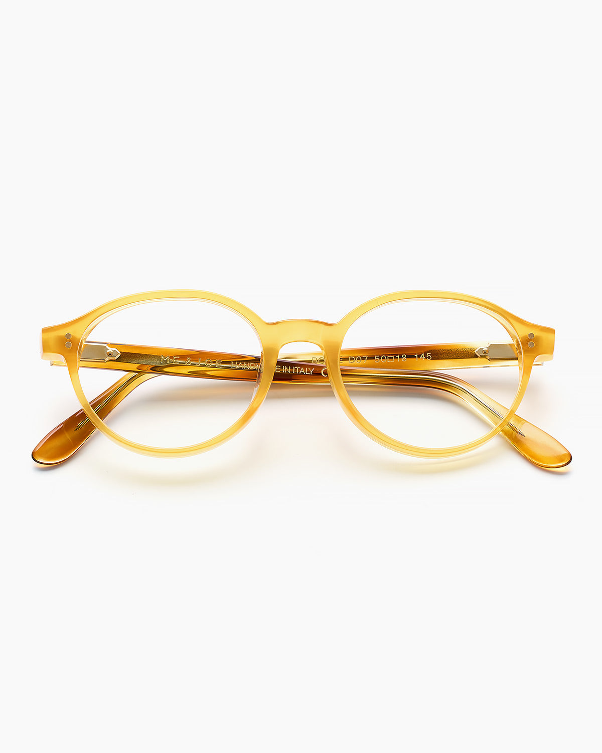 ME & JOE Bowie honey optical glasses – front view