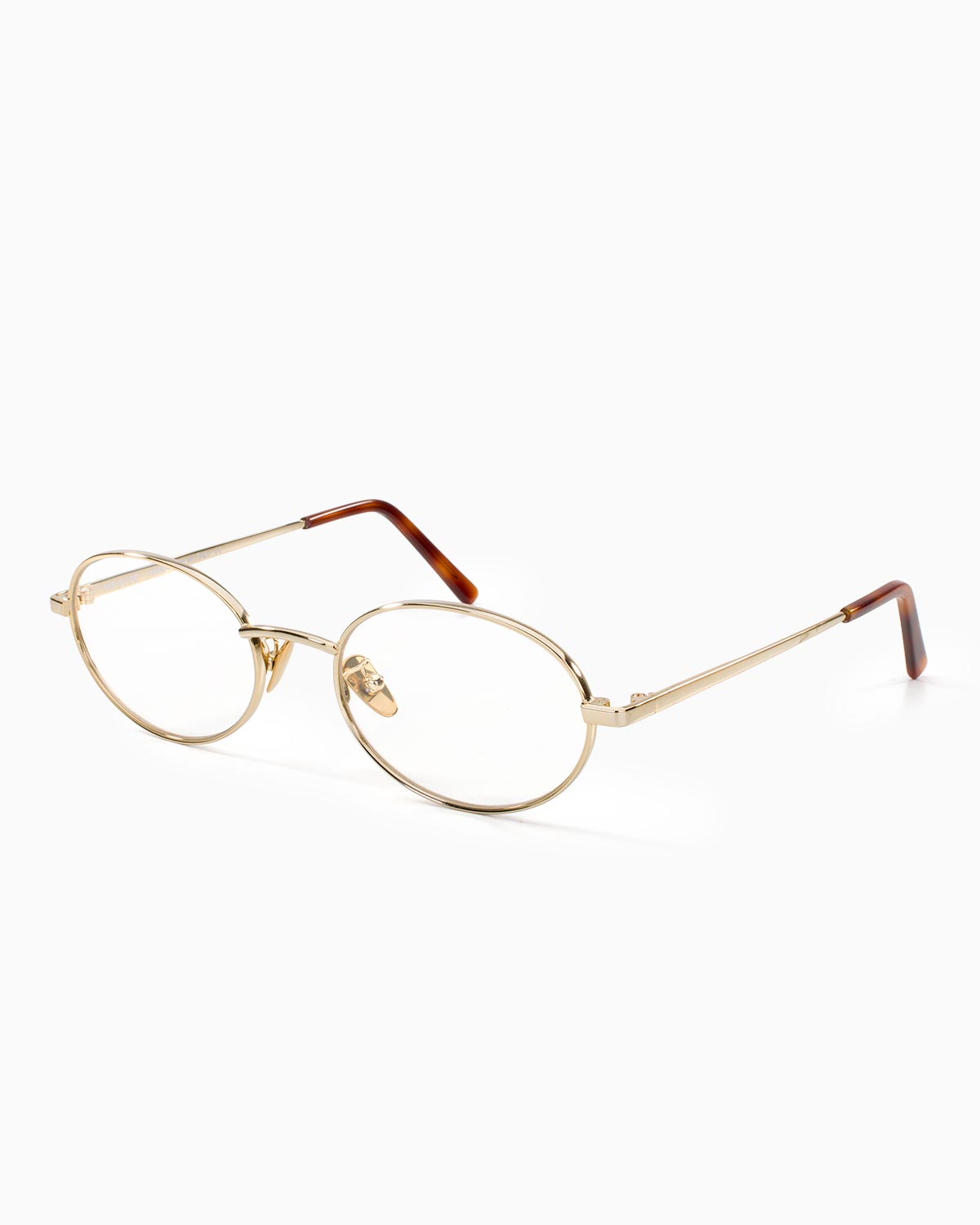 ME & JOE Elvie gold optical glasses – three-quarter view