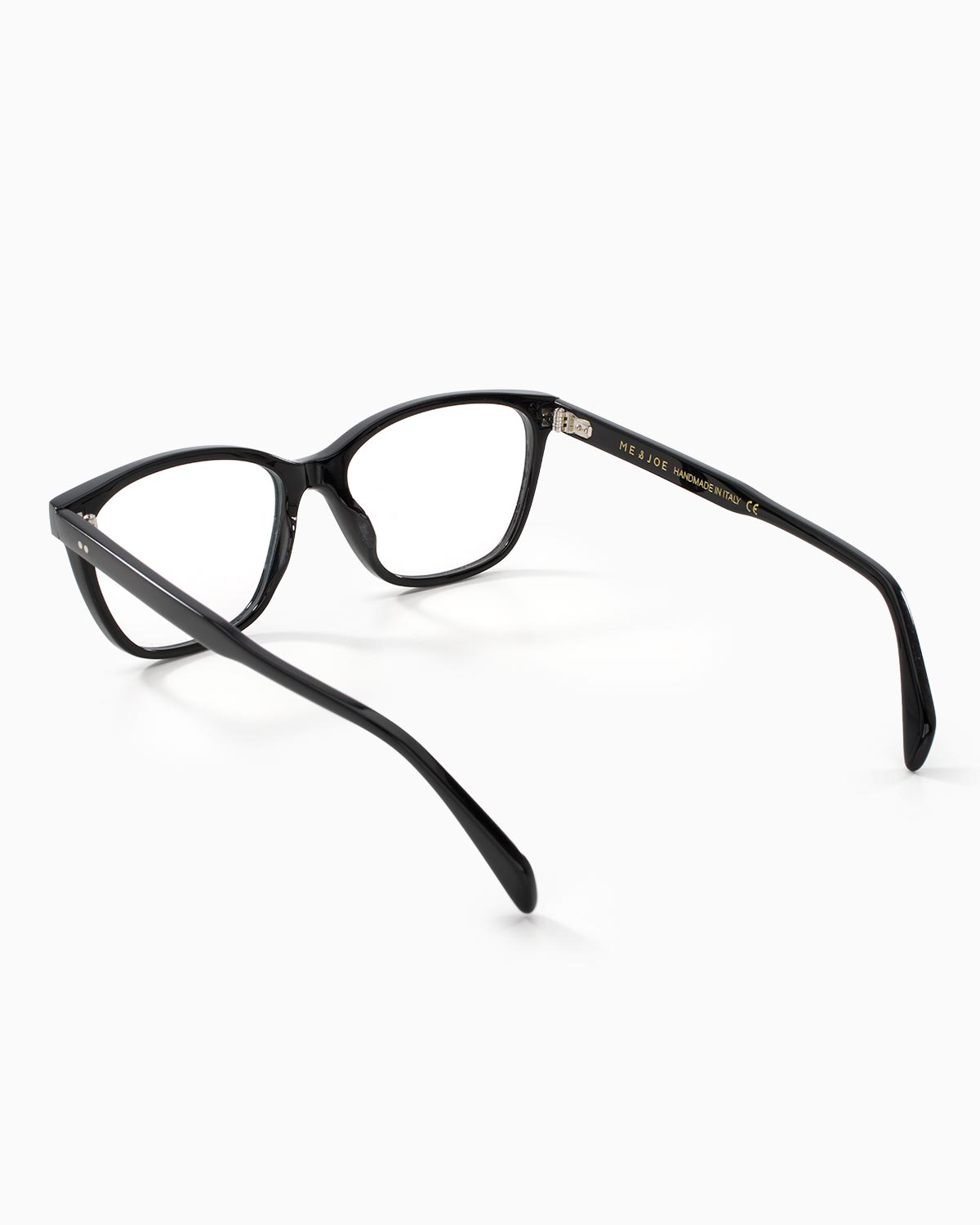 ME & JOE Erin black optical glasses – rear three-quarter view