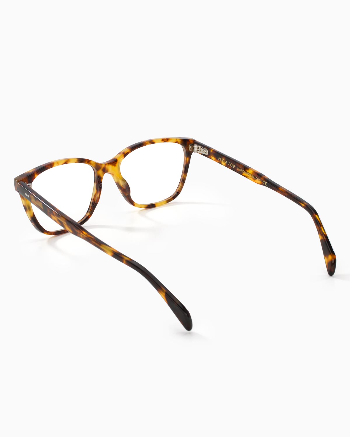 ME & JOE Erin spiced tortoise optical glasses – rear three-quarter view