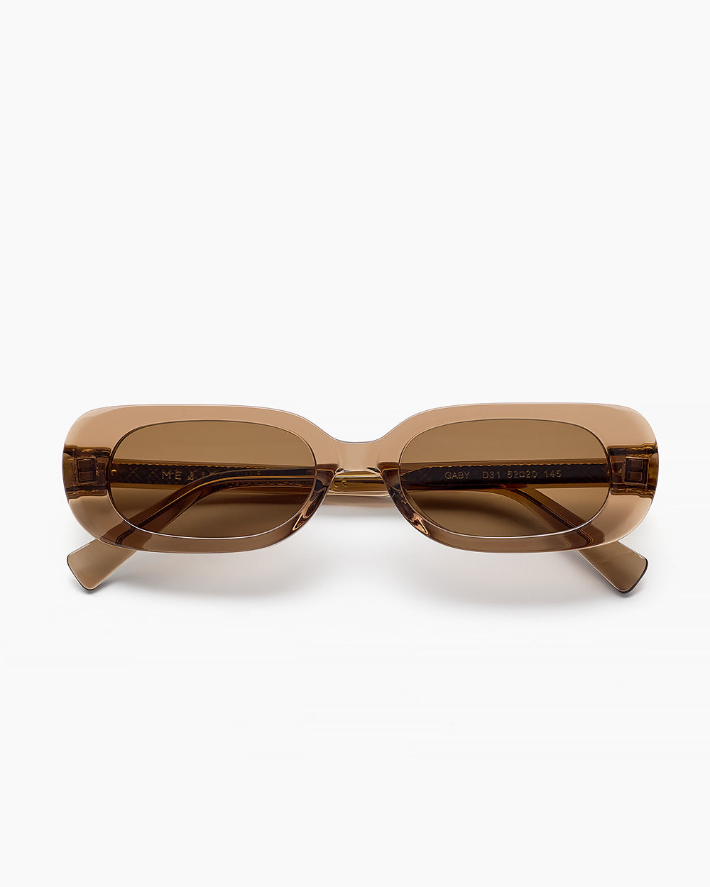 ME & JOE Gaby mocha sunglasses – front view