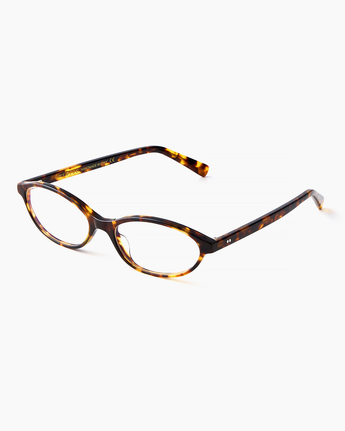 ME & JOE Ines tortoise optical glasses – three-quarter view
