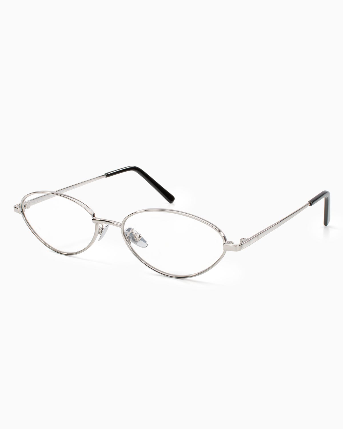 ME & JOE Lima silver optical glasses – three-quarter view