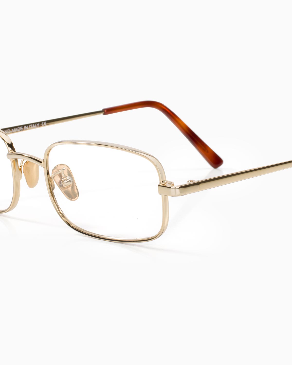 ME & JOE Luca gold optical glasses – frame detail