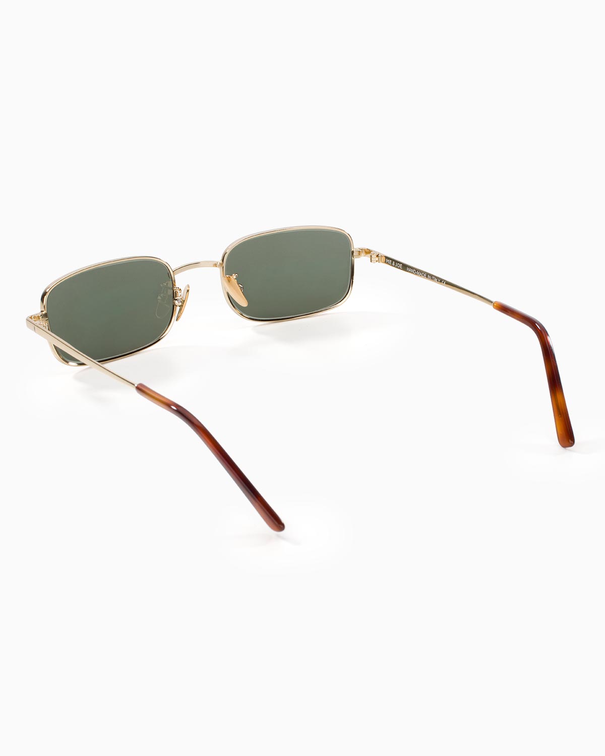 ME & JOE Luca gold sunglasses – rear three-quarter view
