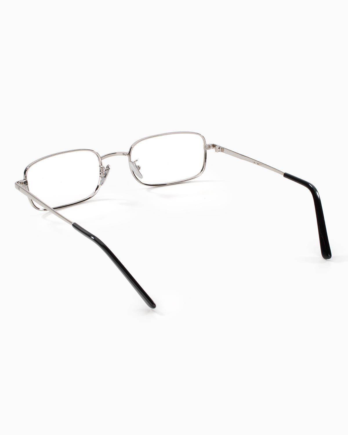 ME & JOE Luca silver optical glasses – rear three-quarter view