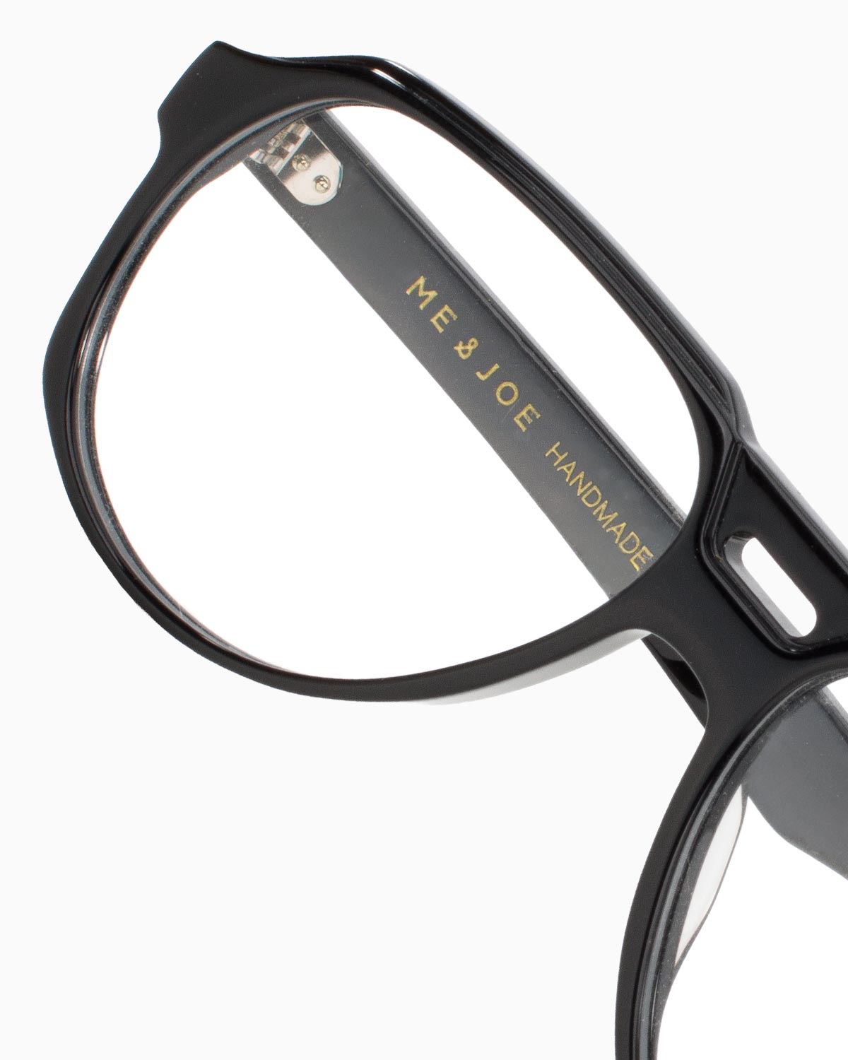 ME & JOE Maverick black optical glasses – close-up view