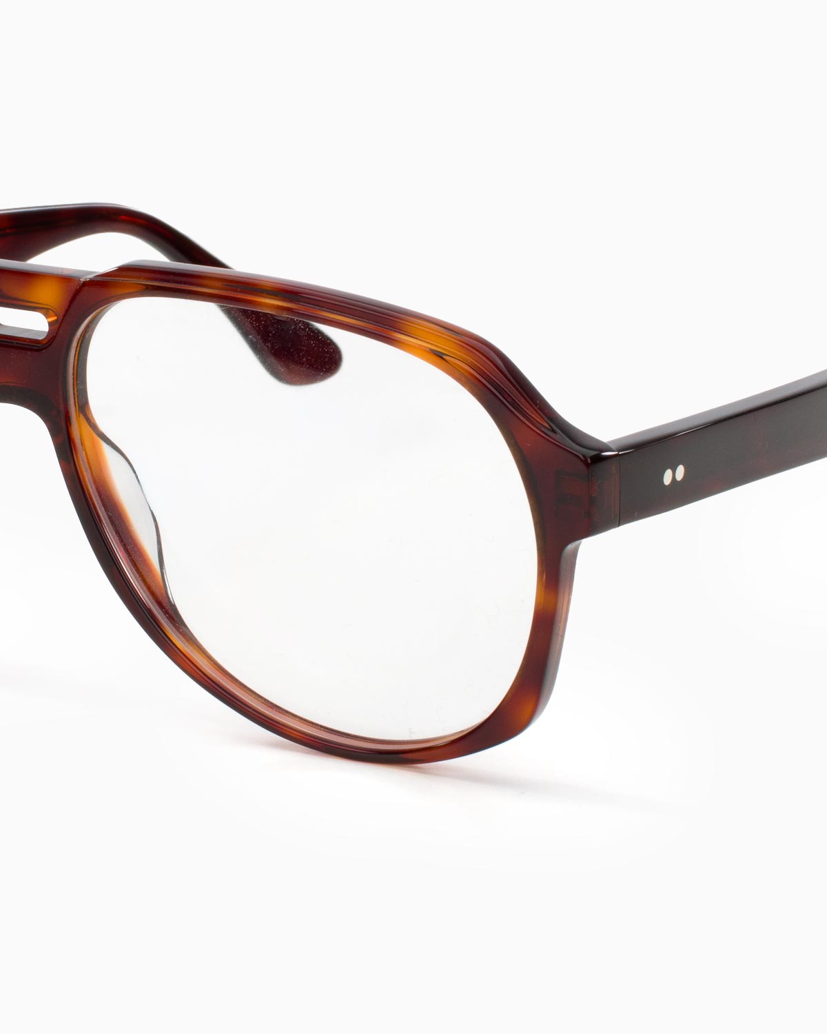ME & JOE Maverick tortoise optical glasses – frame detail