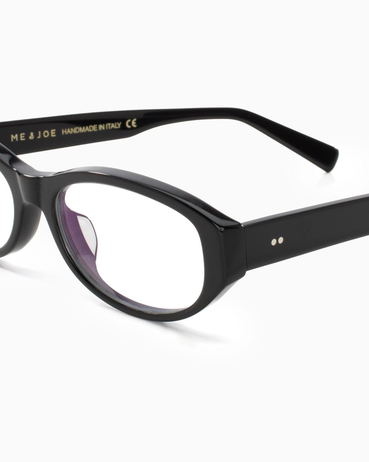 ME & JOE Muse black optical glasses – frame detail