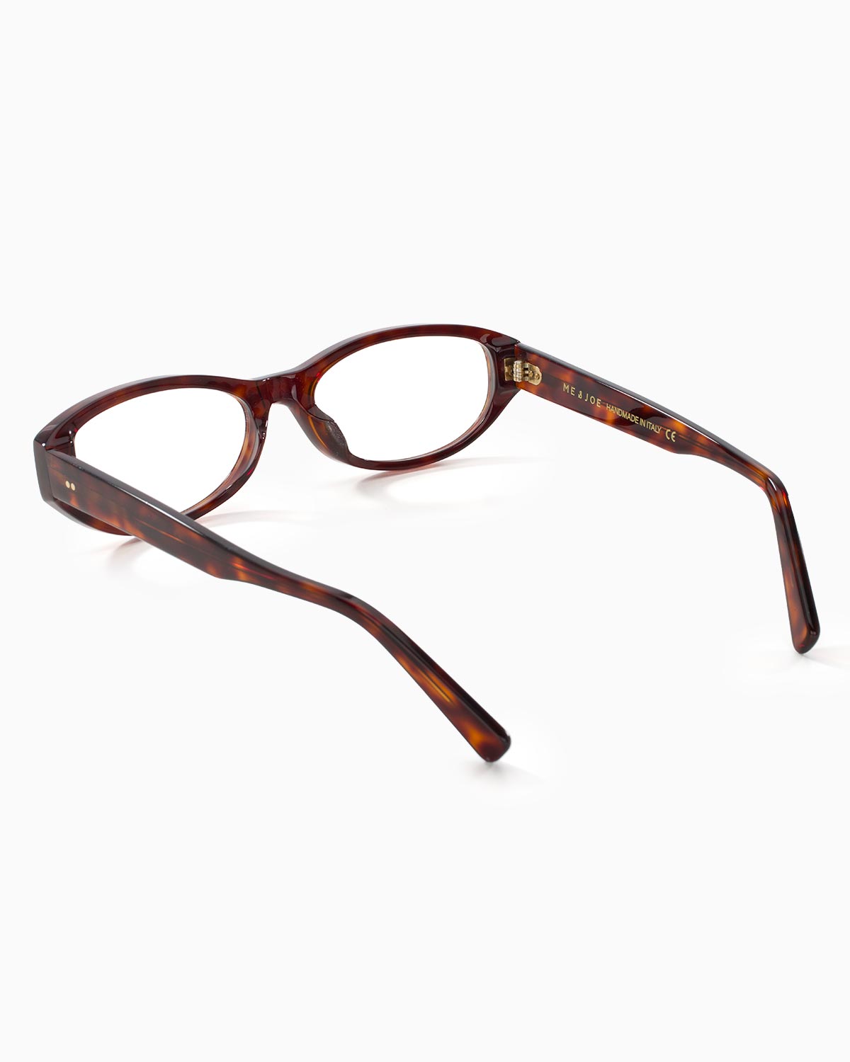ME & JOE Muse cherry tortoise optical glasses – rear three-quarter view