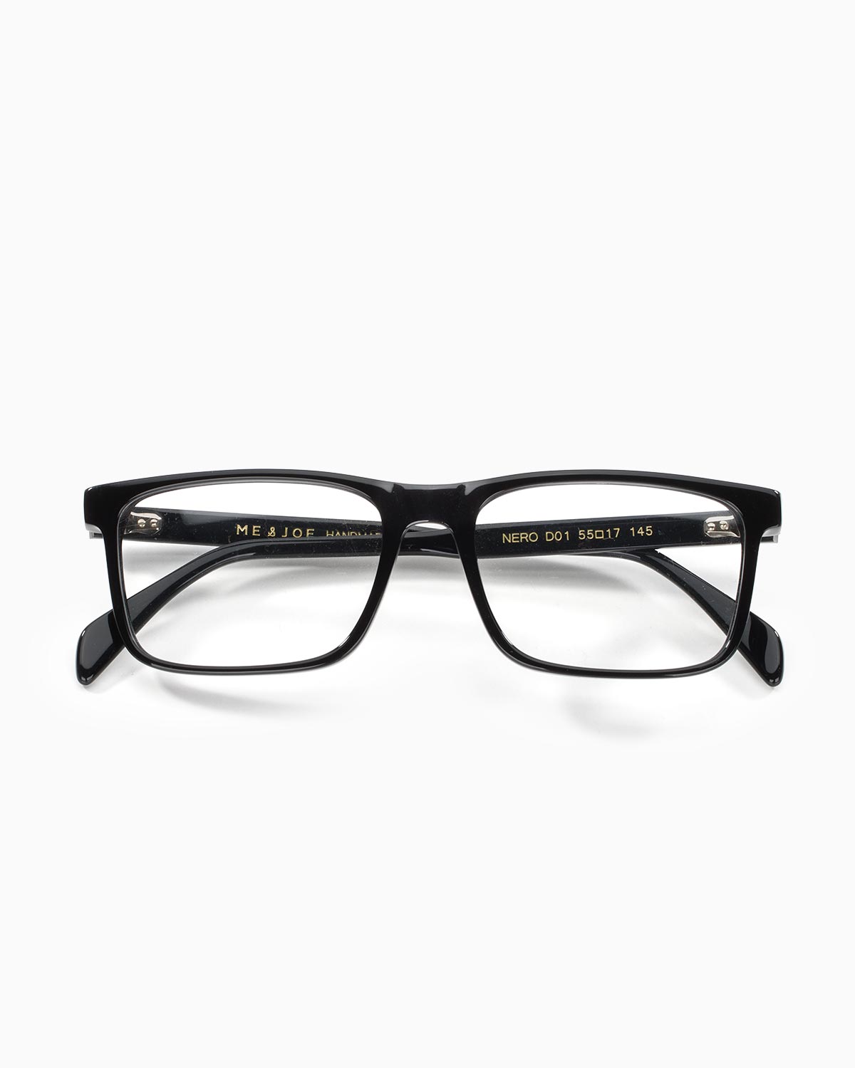 ME & JOE Nero black optical glasses -front view