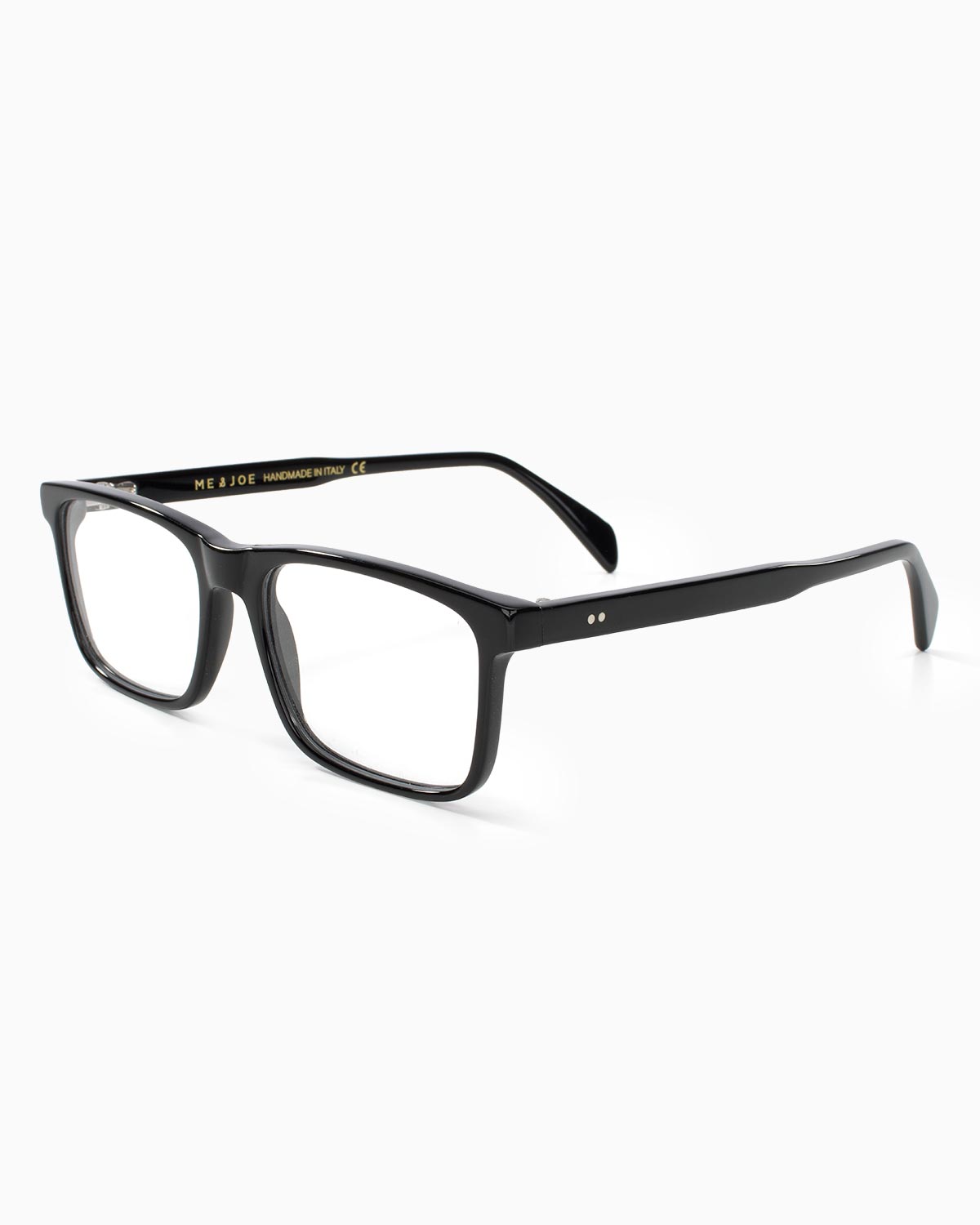 ME & JOE Nero black optical glasses -front three-quarter view