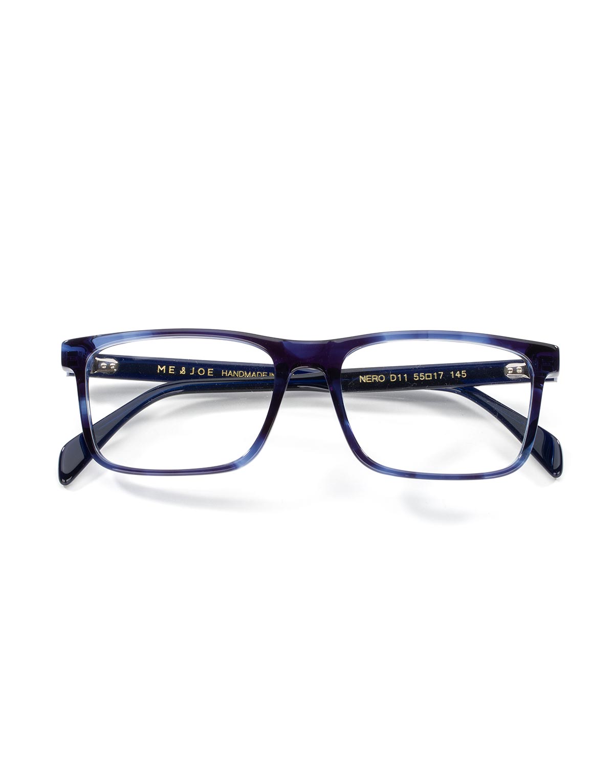 ME & JOE Nero crystal blue optical glasses -front view