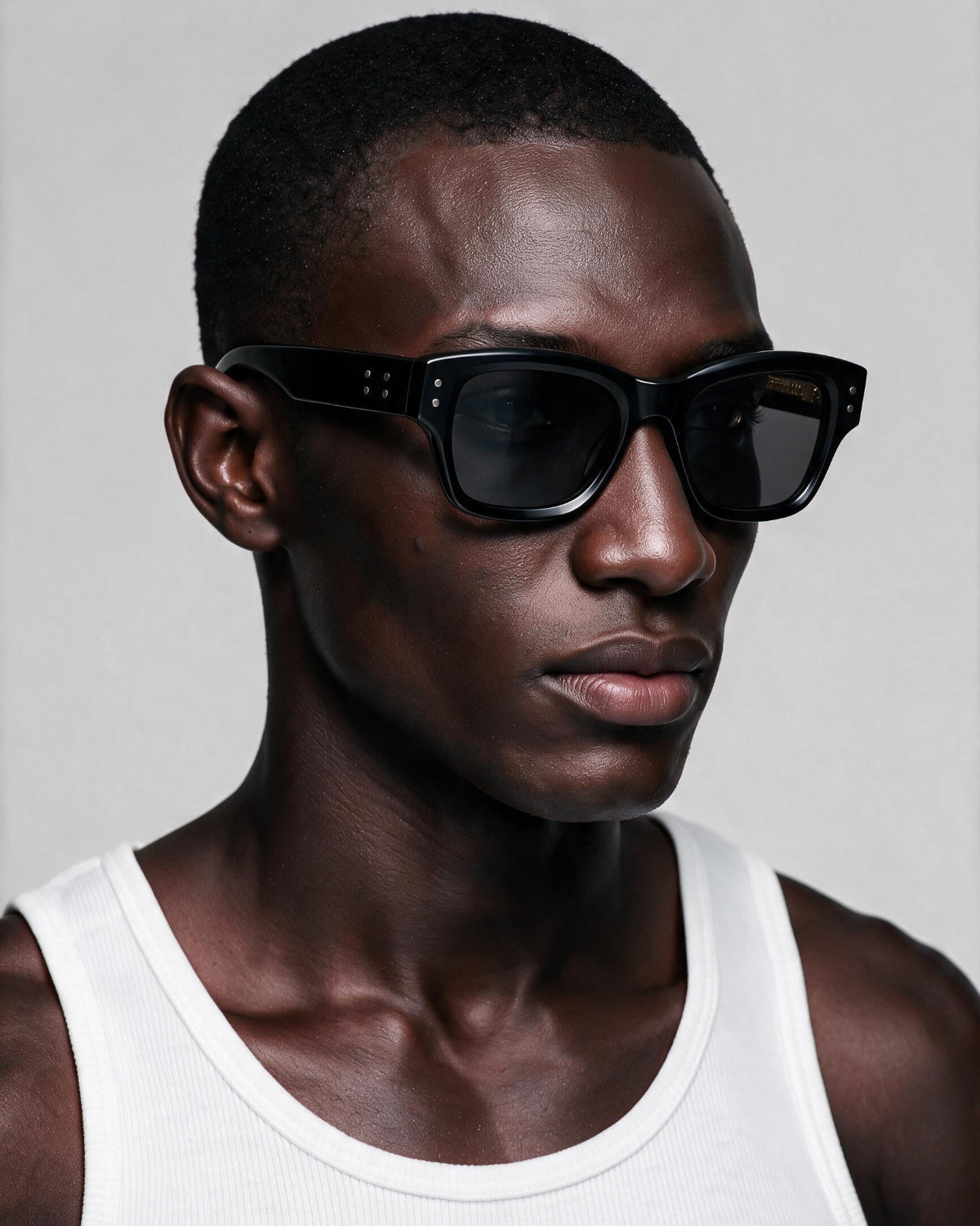 Nolan Black sunglasses  by ME & JOE worn on male 