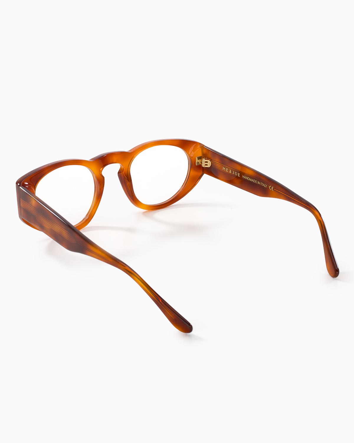 ME & JOE Onassis havana optical glasses – rear three-quarter view