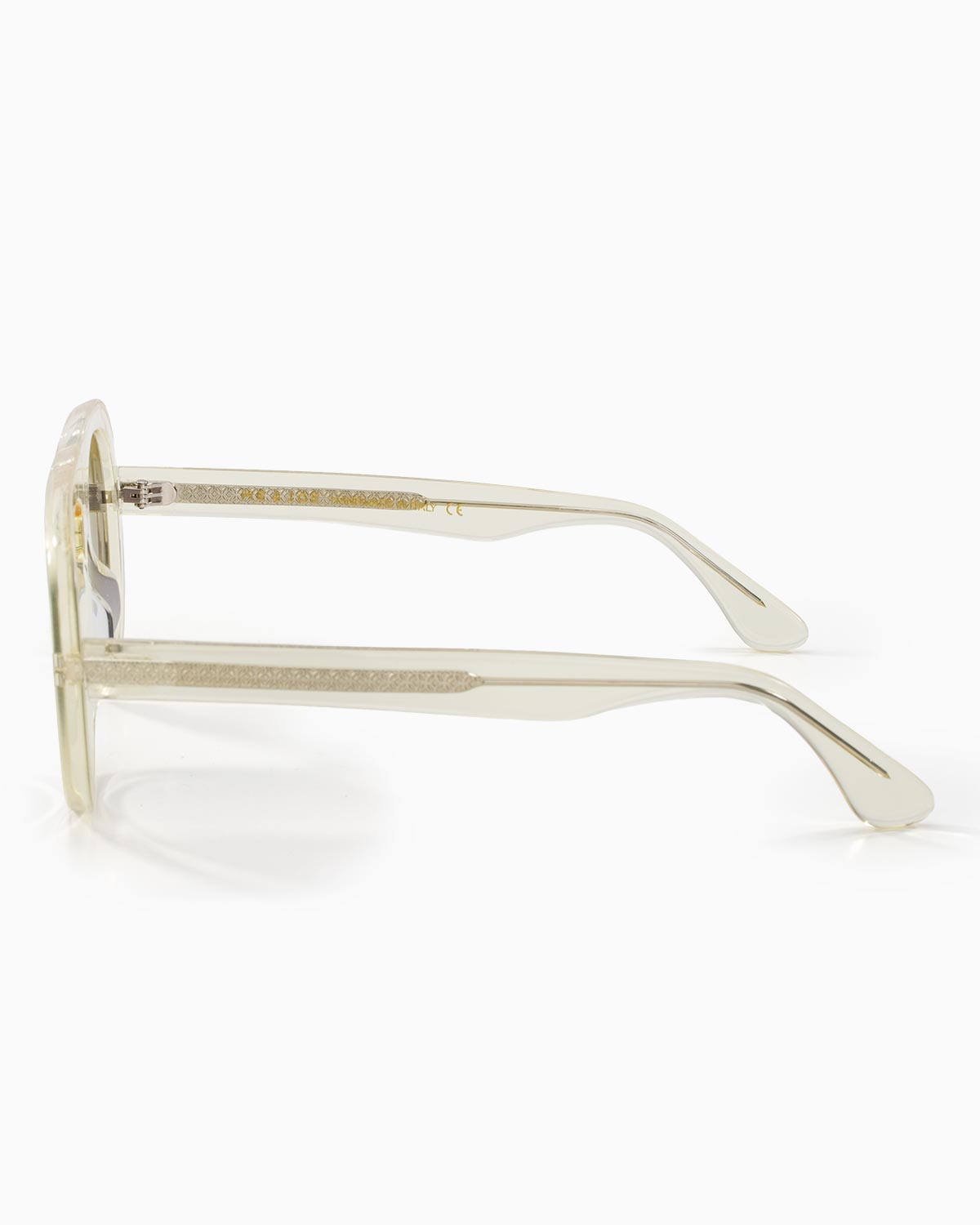 ME & JOE Riviera Champagne sunglasses with grey gradient lenses – side view