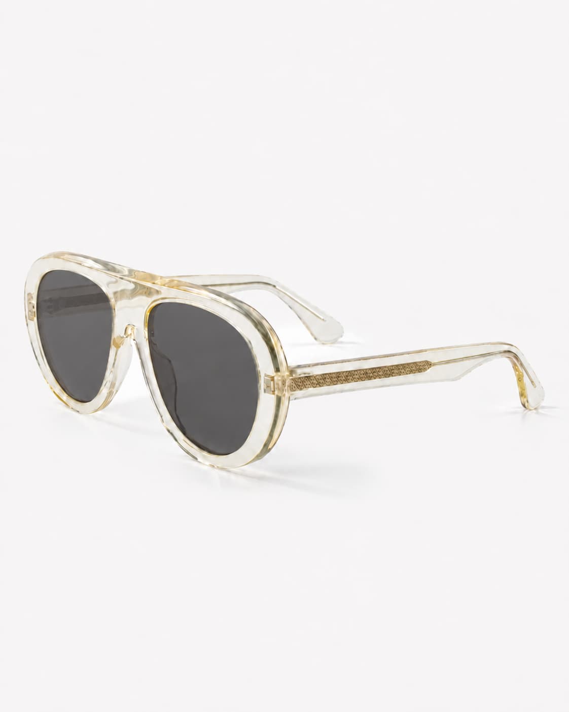 ME & JOE Riviera crystal champagne sunglasses-three-quarter view