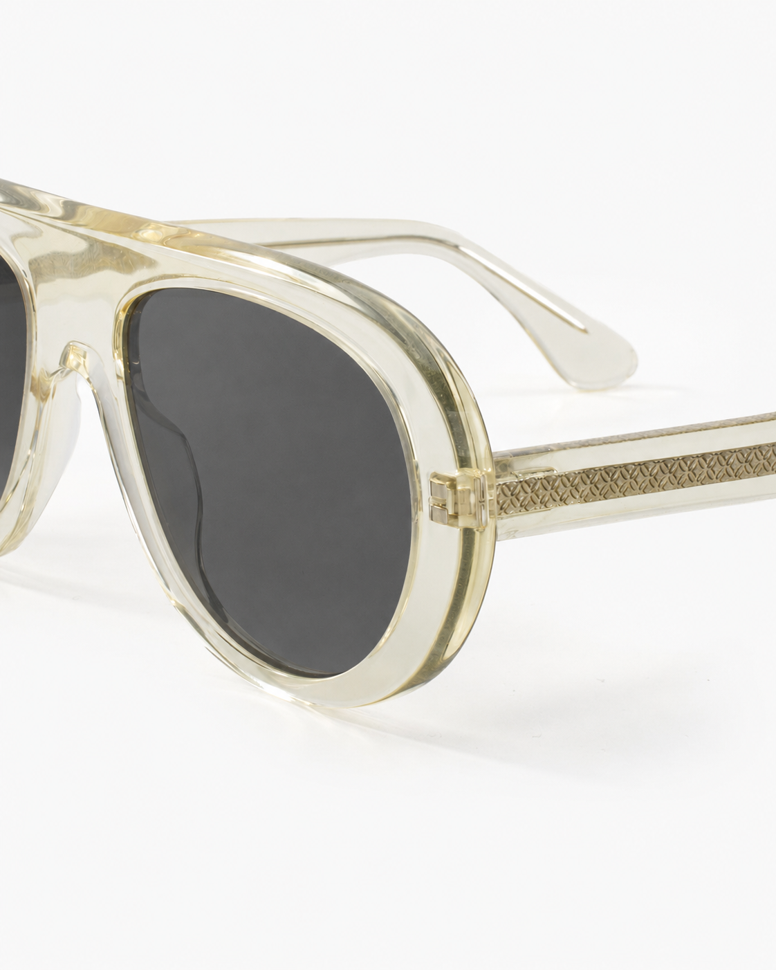 ME & JOE Riviera crystal champagne sunglasses-detail view