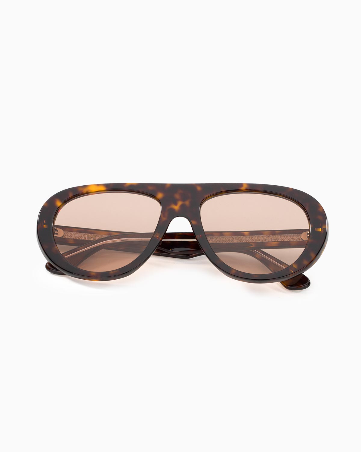 ME & JOE Riviera Tortoise sunglasses with light brown lenses – front view