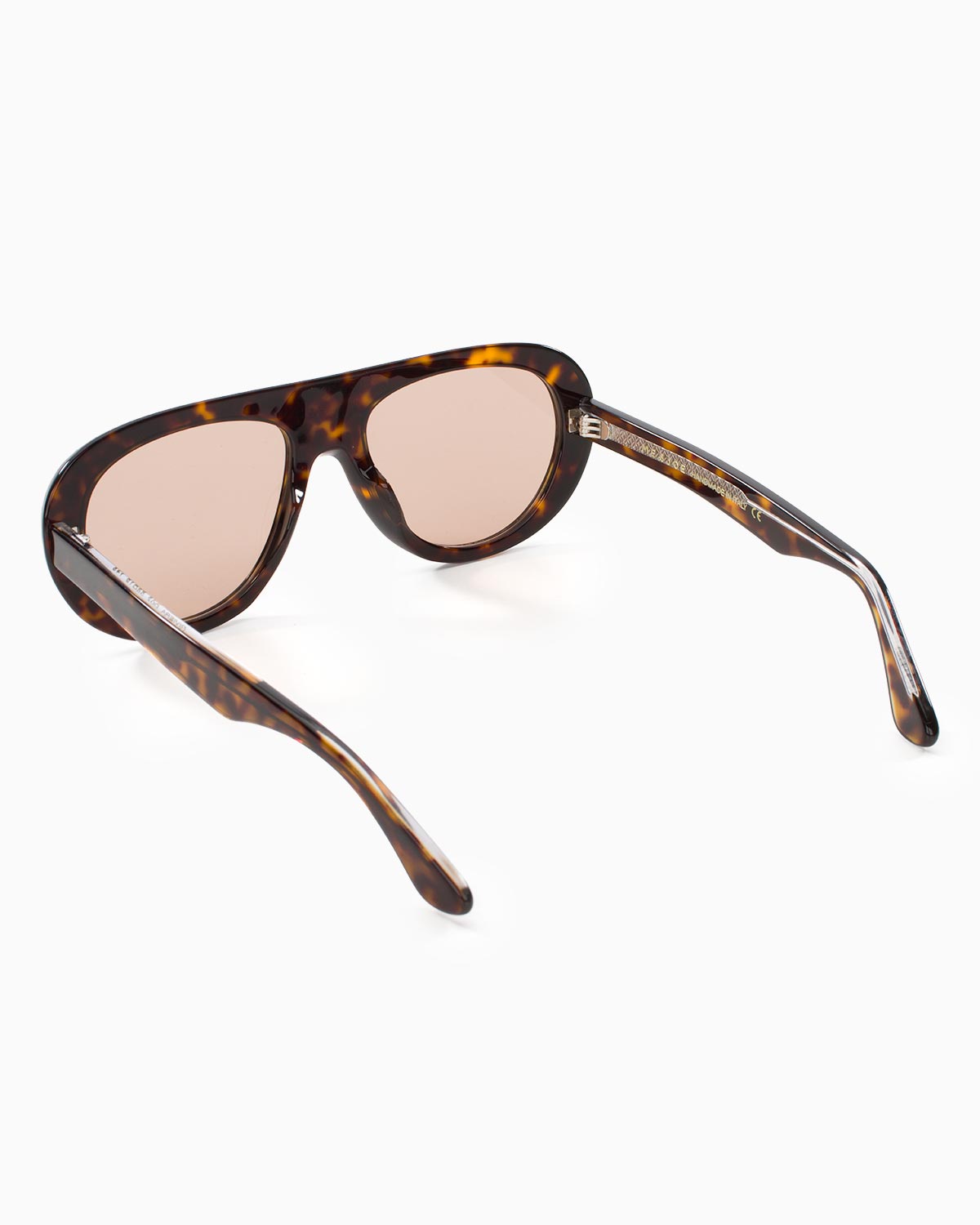 ME & JOE Riviera Tortoise sunglasses with light brown lenses – temple and logo detail