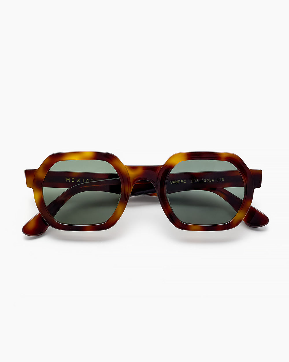 ME & JOE Sandro tortoise sunglasses – front view