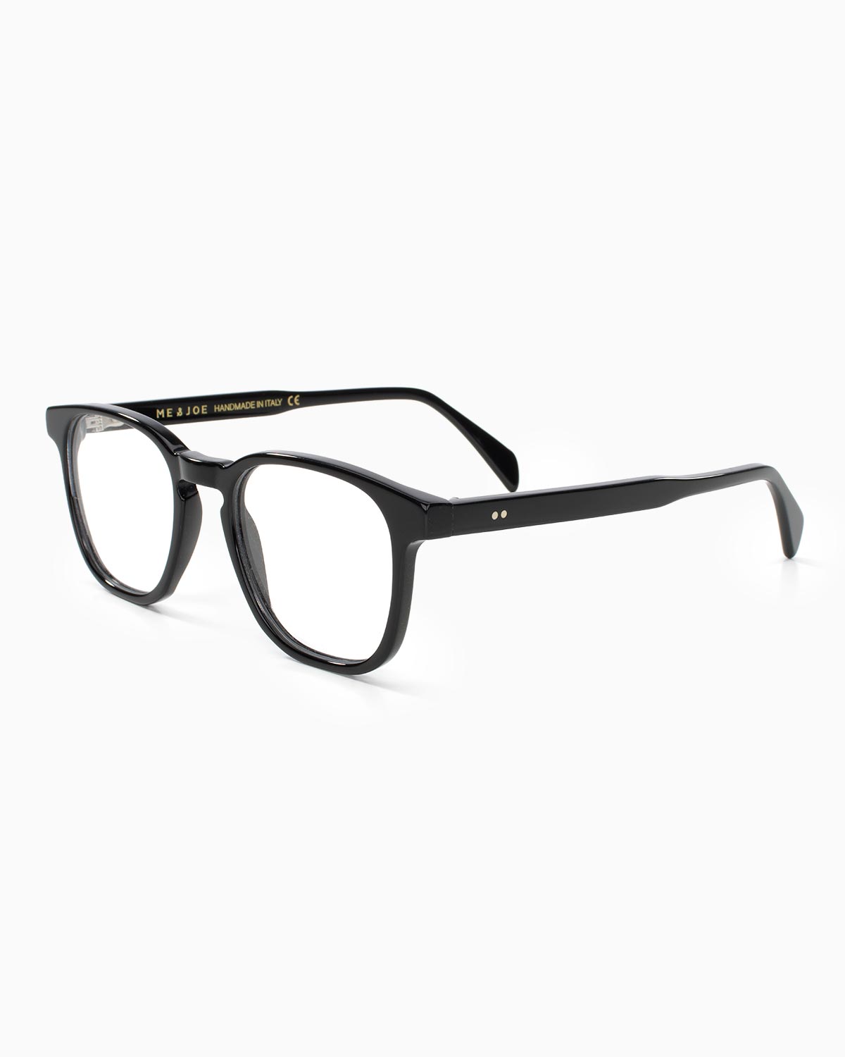 ME & JOE Savio black optical glasses -front three quarter view