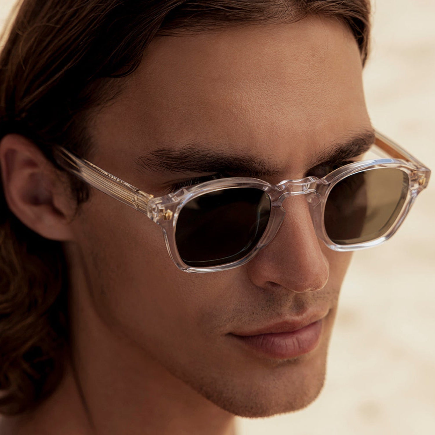 SUNGLASSES-WOMEN-MEN-UNISEX-FAUSTO-CRYSTAL-featured_man-FRONT |CRYSTAL