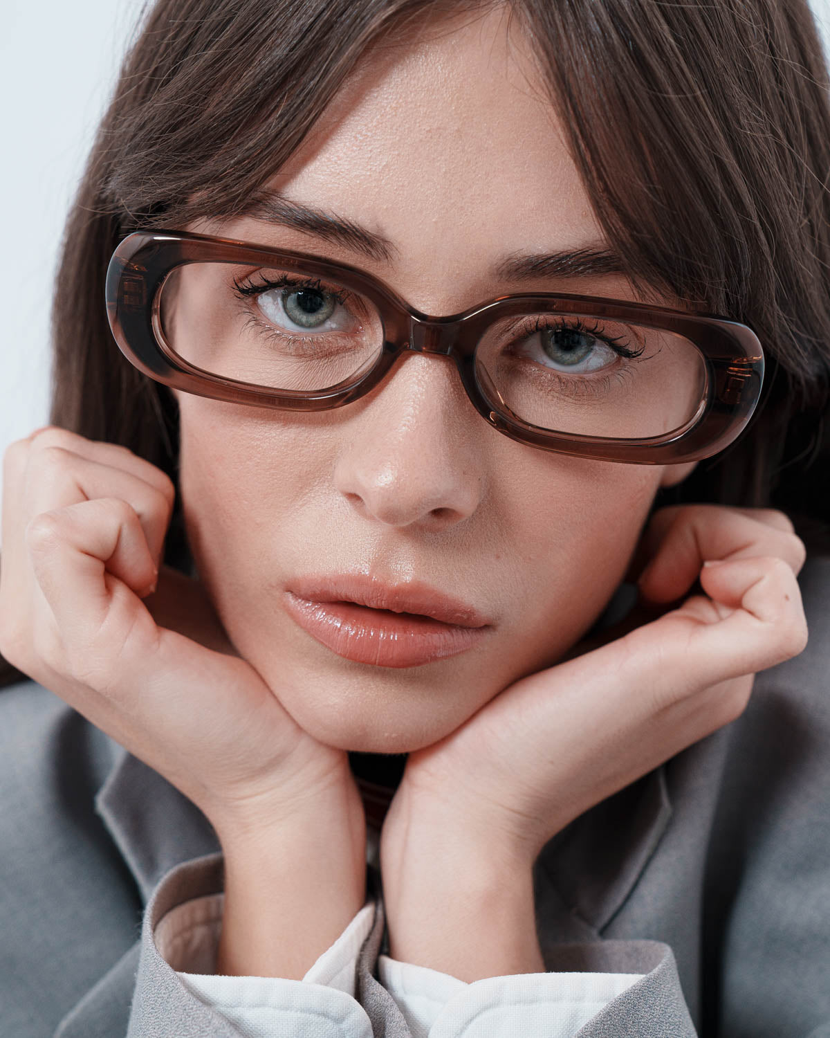 ME & JOE Gaby mocha optical glasses – front view