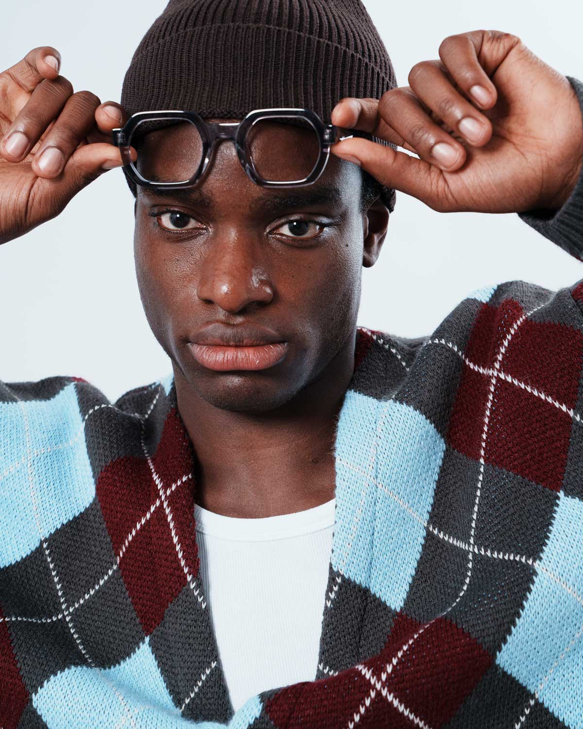 ME & JOE Sandro crystal gray optical glasses – front view