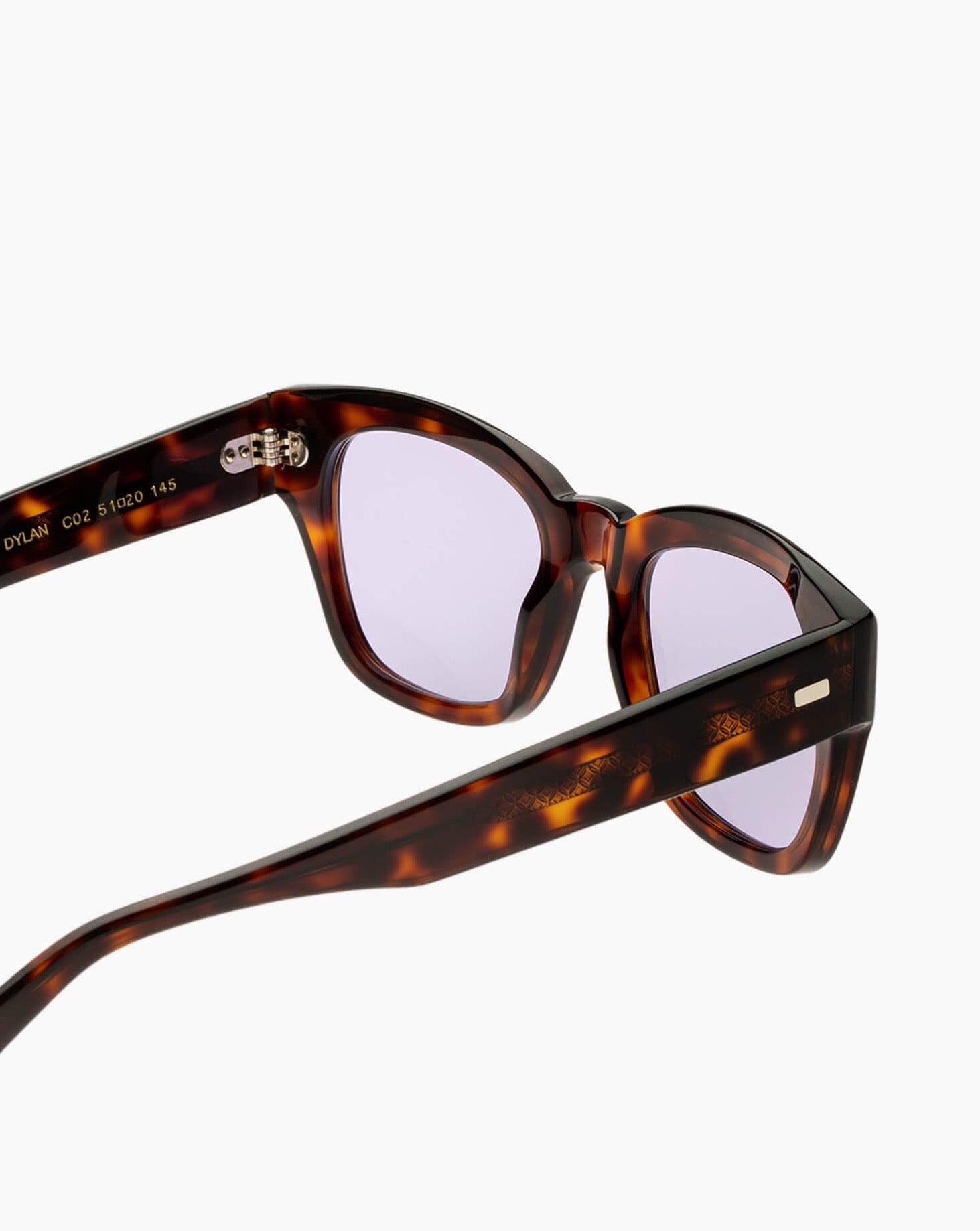 SUNGLASSES-UNISEX-DYLAN-TORTOISE-CUSTOM-COLOR-PURPLE-TEMPLE |TORTOISE CUSTOM LENSES-LOLLIPOP
