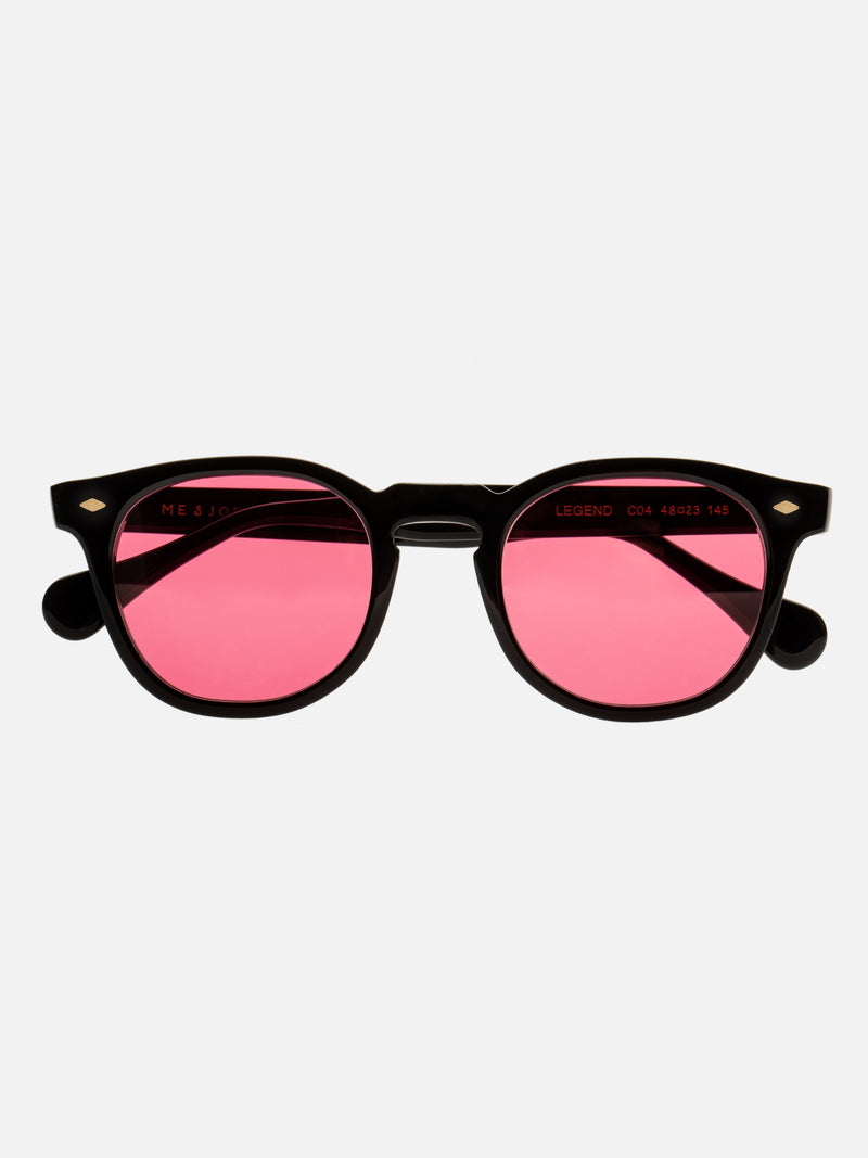 SUNGLASSES-UNISEX-MEN-WOMEN-LEGEND-BLACK-CUSTOMIZEDLENSES-FLAMINGO-FRONT