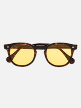 SUNGLASSES-UNISEX-MEN-WOMEN-LEGEND-TORTOISE-CUSTOMIZED-LENSES-YELLOW-FRONT