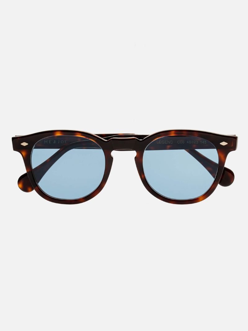 SUNGLASSES-UNISEX-MEN-WOMEN-LEGEND-TORTOISE-CUSTOMIZEDLENSES-BLUEJEAN-FRONT