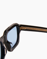 SUNGLASSES-WOMEN-MEN-UNISEX-AMERICA-BLACK-CUSTOM-BLUELENSES-TEMPLE