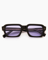 SUNGLASSES-WOMEN-MEN-UNISEX-AMERICA-BLACK-CUSTOM-PURPLELENSES-FRONT