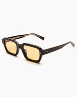 SUNGLASSES-WOMEN-MEN-UNISEX-AMERICA-BLACK-CUSTOM-YELLOWLENSES-SIDE