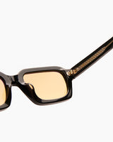 SUNGLASSES-WOMEN-MEN-UNISEX-AMERICA-BLACK-CUSTOM-YELLOWLENSES-TEMPLE